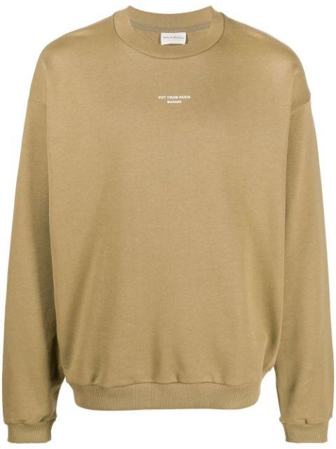 logo-print crew-neck sweatshirt by DROLE DE MONSIEUR