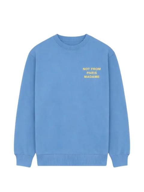 logo-print sweatshirt by DROLE DE MONSIEUR