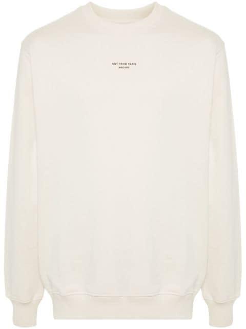 logo-print sweatshirt by DROLE DE MONSIEUR
