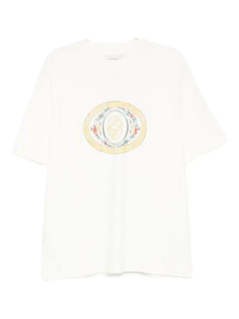 oval-frame logo T-shirt by DROLE DE MONSIEUR