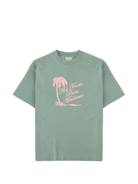 palm-tree print T-shirt by DROLE DE MONSIEUR