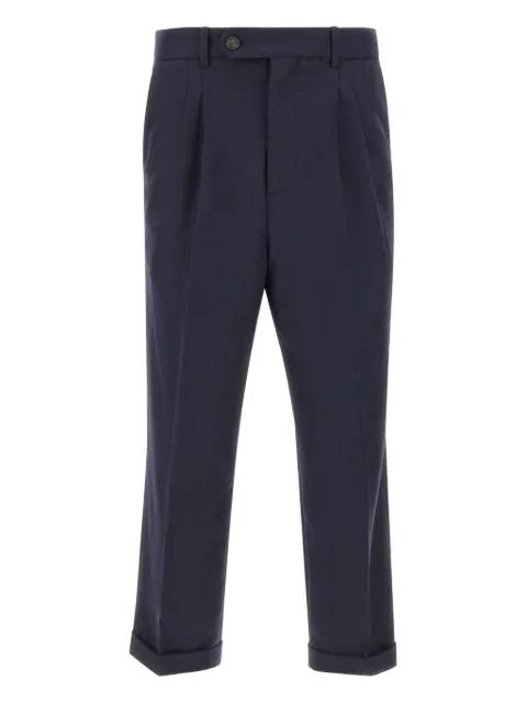 pleated cuffed pants by DROLE DE MONSIEUR