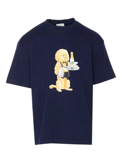 poodle print crew neck T-shirt by DROLE DE MONSIEUR