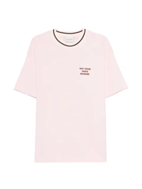 ribbed-trim T-shirt by DROLE DE MONSIEUR