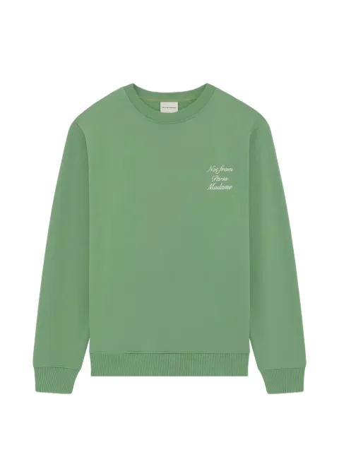 slogan-embroidered sweatshirt by DROLE DE MONSIEUR