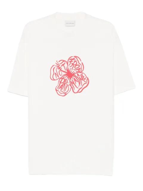 slogan hibiscus T-shirt by DROLE DE MONSIEUR