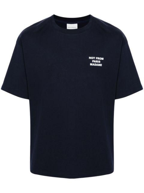 slogan-print T-shirt by DROLE DE MONSIEUR