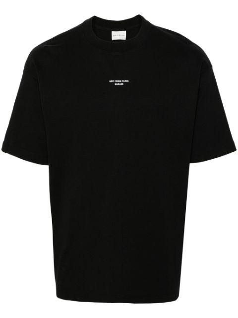 slogan-print cotton T-shirt by DROLE DE MONSIEUR