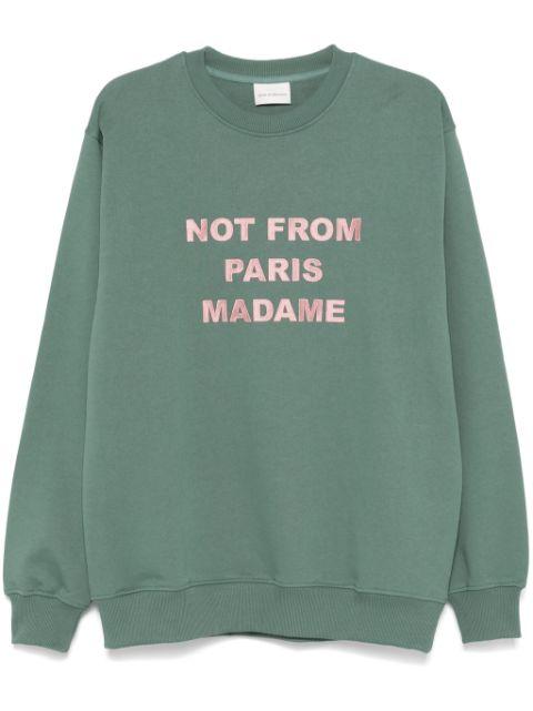 slogan-print sweatshirt by DROLE DE MONSIEUR
