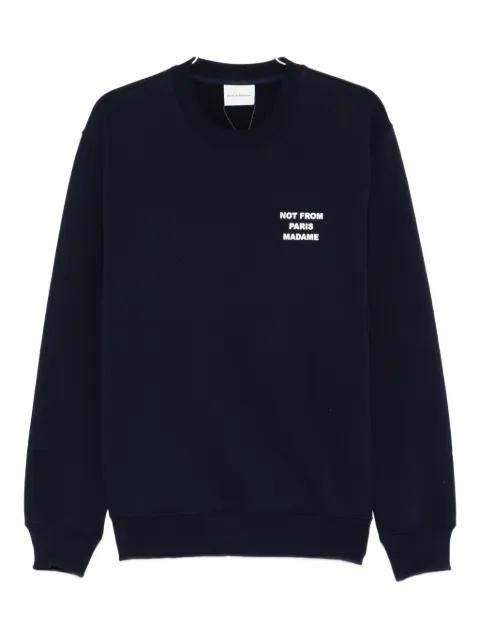 slogan-print sweatshirt by DROLE DE MONSIEUR