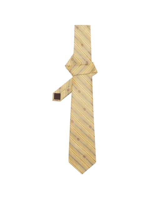 striped monogram tie by DROLE DE MONSIEUR