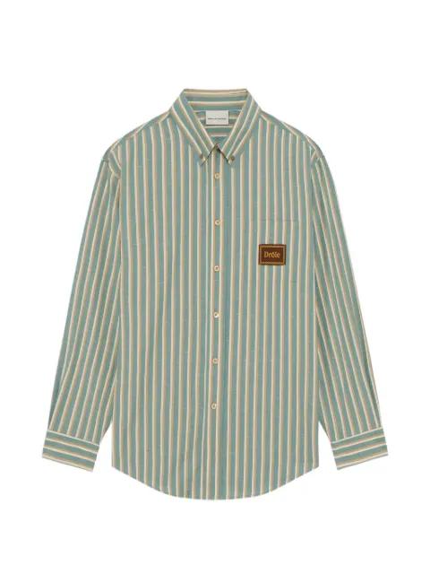 striped patch shirt by DROLE DE MONSIEUR