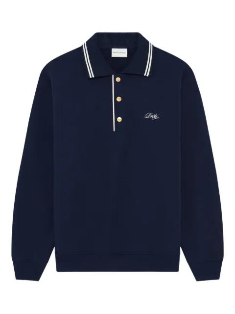 striped-trim polo shirt by DROLE DE MONSIEUR