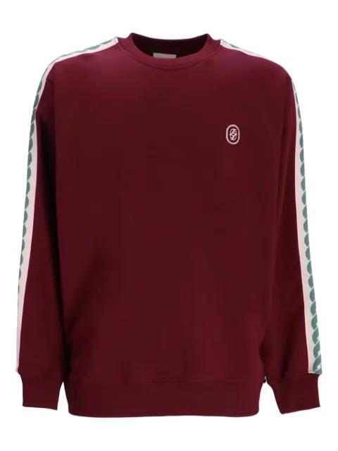 tape-detail cotton sweatshirt by DROLE DE MONSIEUR