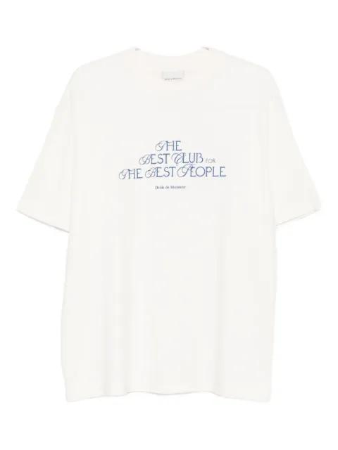 text-print T-shirt by DROLE DE MONSIEUR