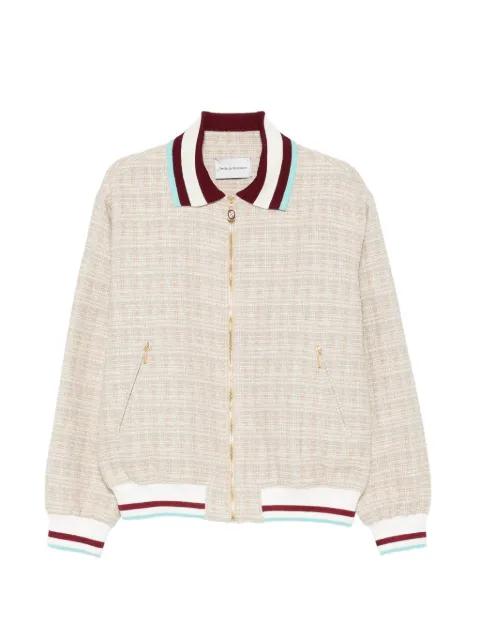 tweed bomber jacket by DROLE DE MONSIEUR