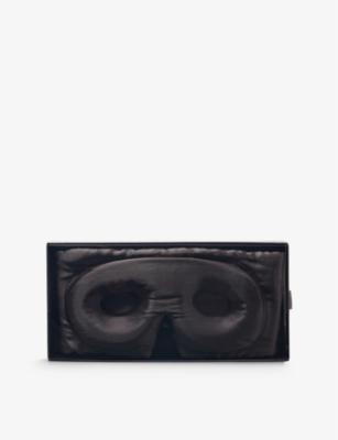 Brand-embroidered padded silk sleep mask by DROWSY SLEEP CO Brand-embroidered padded silk sleep mask by DROWSY SLEEP CO