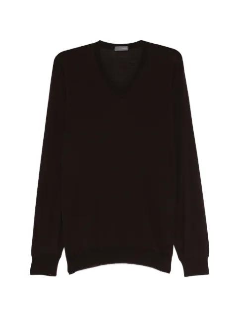 V-neck long-sleeve sweater by DRUMOHR