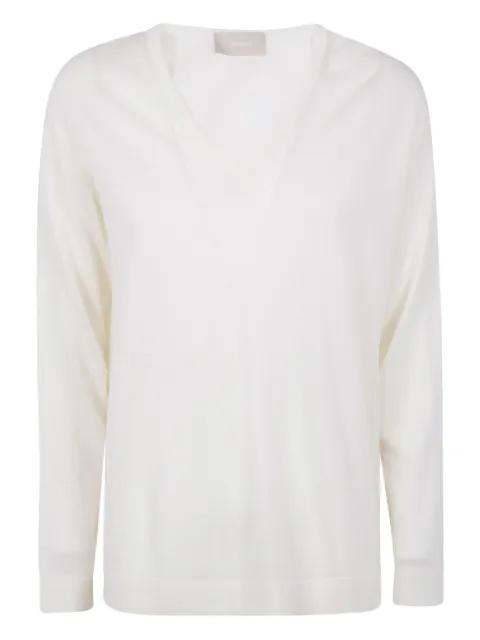 V-neck ribbed sweater by DRUMOHR