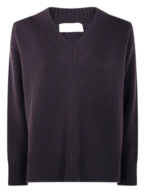 V-neck wool sweater by DRUMOHR