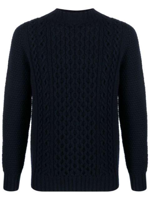 cable-knit crew-neck jumper by DRUMOHR