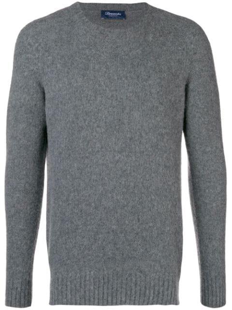 crew neck brushed sweater by DRUMOHR
