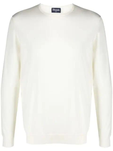 crew-neck cotton jumper by DRUMOHR