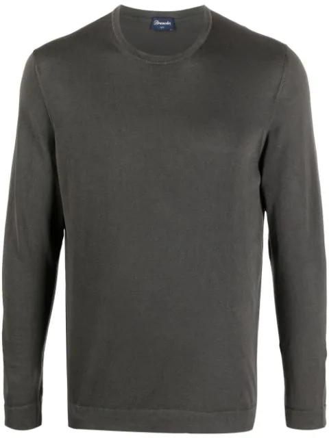 crew-neck long-sleeved top by DRUMOHR