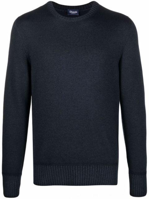 crew-neck merino jumper by DRUMOHR