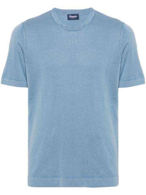 crew-neck short-sleeve jumper by DRUMOHR
