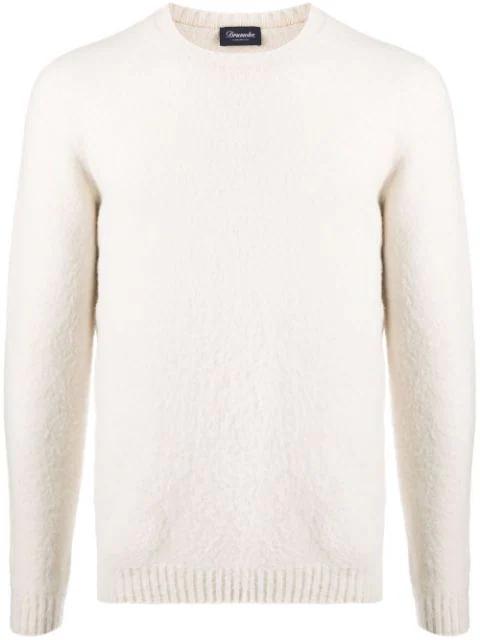 crewneck wool jumper by DRUMOHR