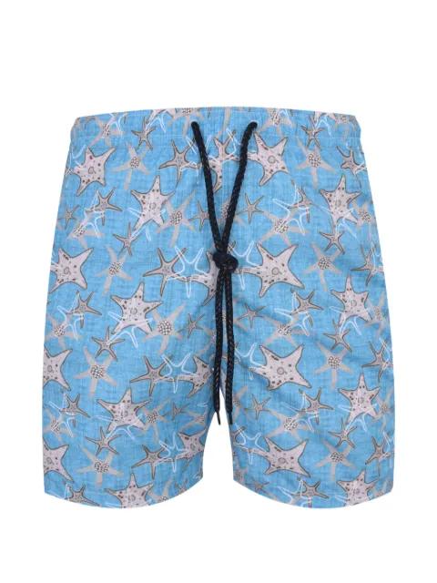 drawstring slub-texture shorts by DRUMOHR