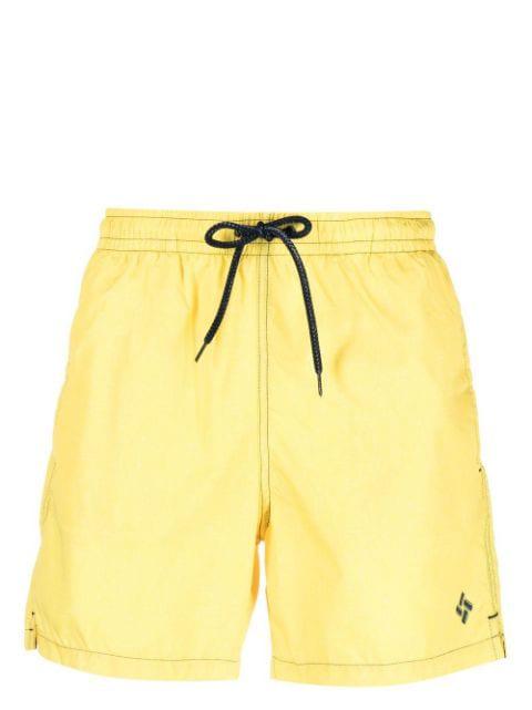 embroidered-logo swim shorts by DRUMOHR