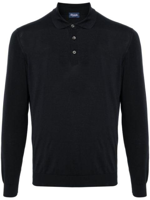 fine-knit polo shirt by DRUMOHR