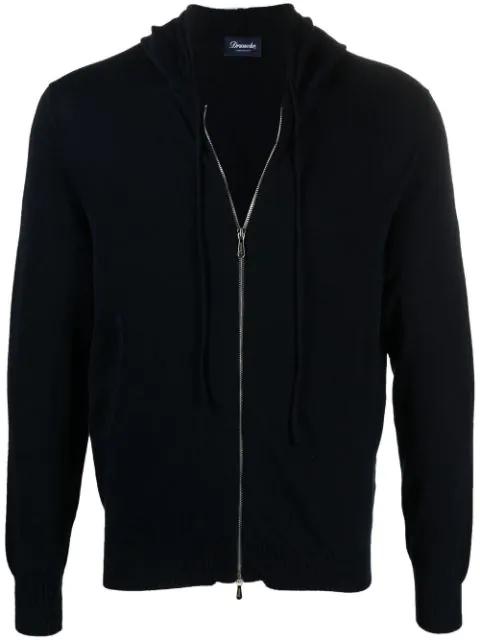 knitted zip-up hoodie by DRUMOHR