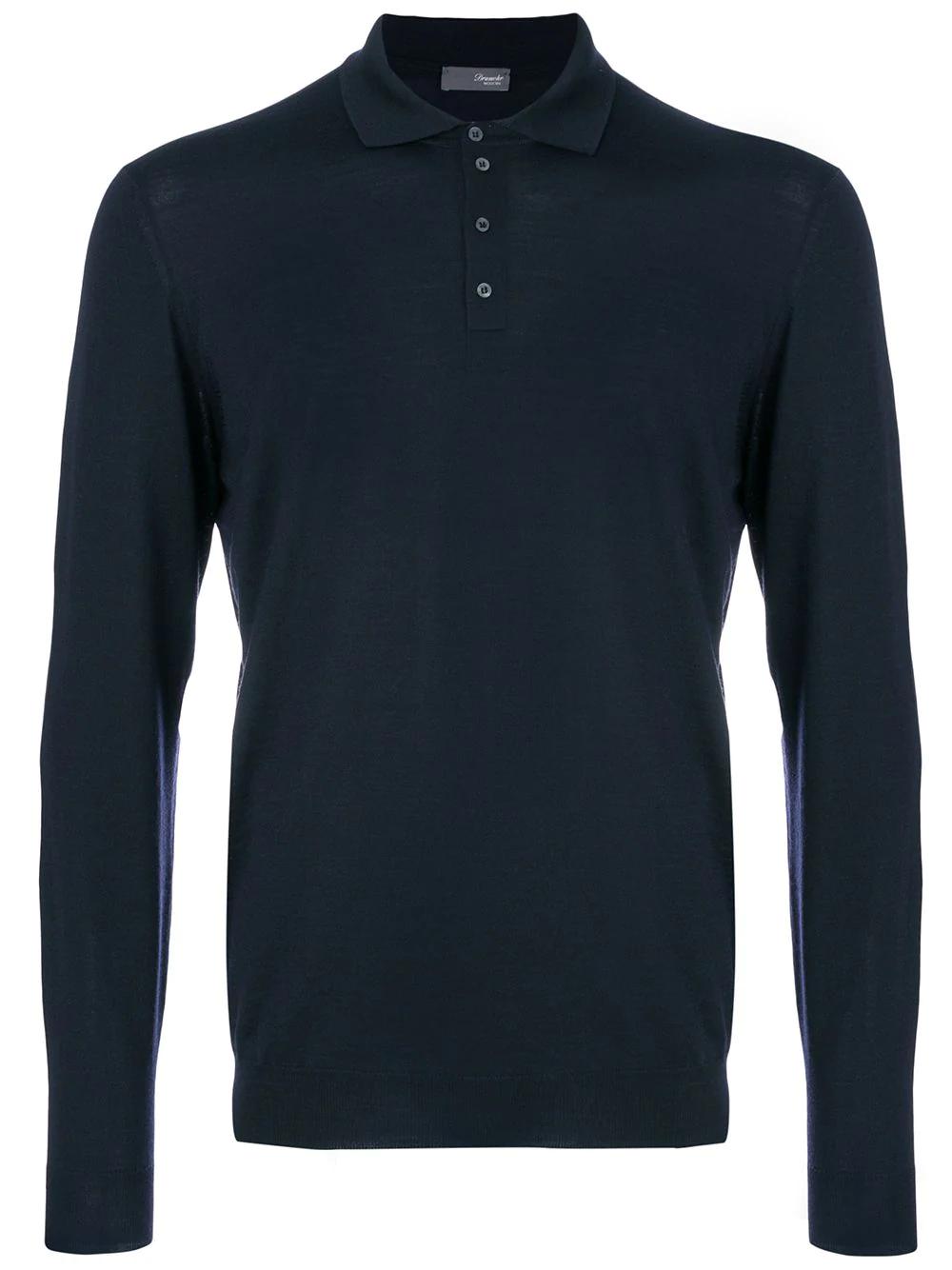 long-sleeve polo shirt by DRUMOHR