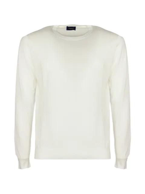 long-sleeved knit cotton sweater by DRUMOHR