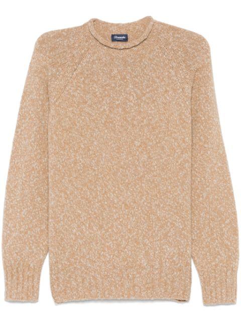 mélange-effect sweater by DRUMOHR