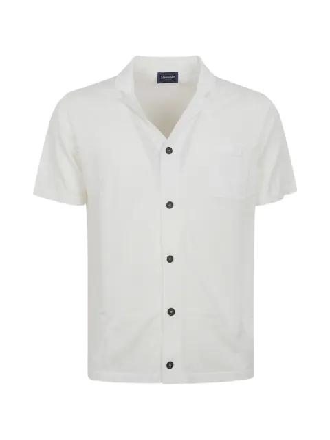 notched-collar short-sleeve shirt by DRUMOHR