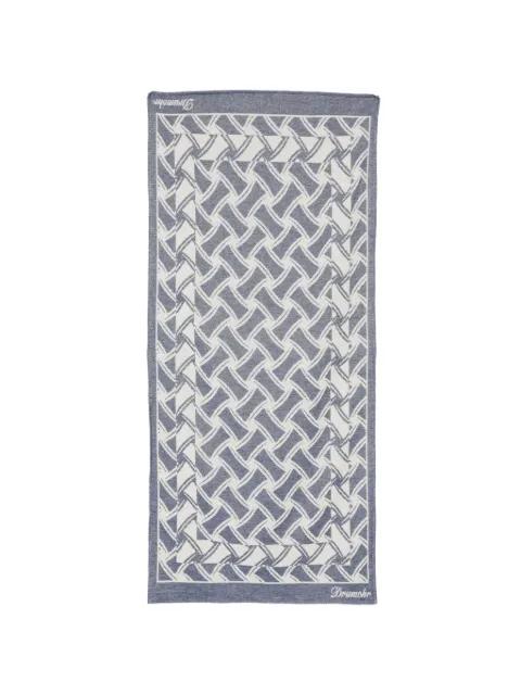 patterned cotton beach towel by DRUMOHR