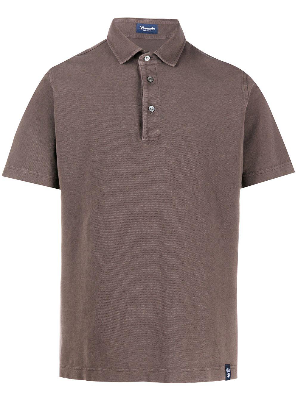 plain short-sleeved polo shirt by DRUMOHR