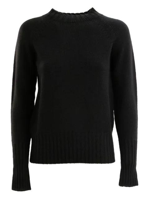 raglan-sleeve ribbed-hem sweater by DRUMOHR