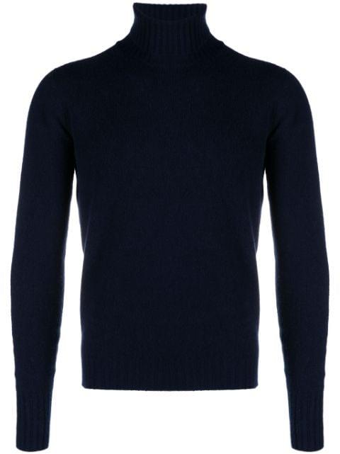 roll neck cashmere sweater by DRUMOHR