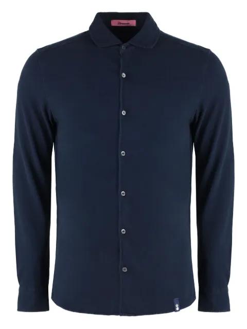 rounded-hem piqué shirt by DRUMOHR