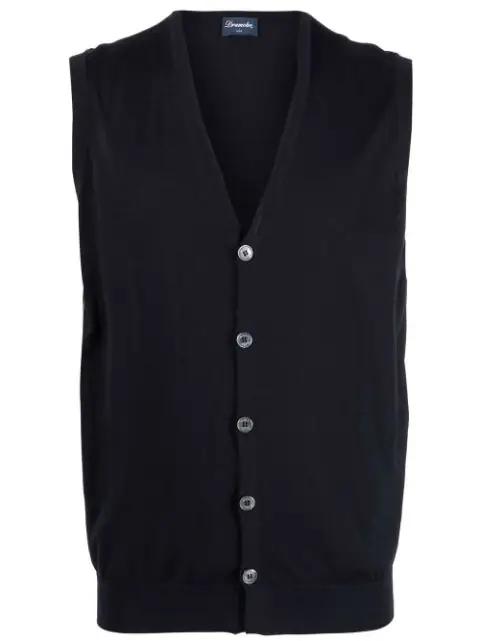sleeveless V-neck vest by DRUMOHR