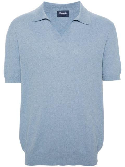 split-neck polo shirt by DRUMOHR
