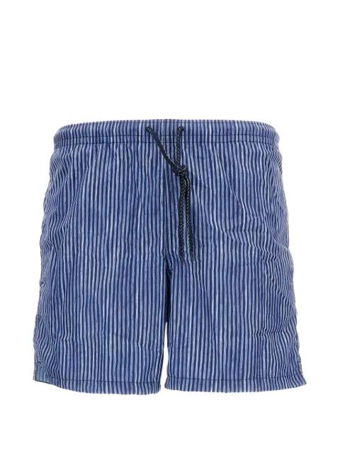 striped drawstring swim shorts by DRUMOHR