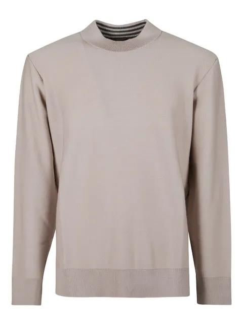 striped mock-neck knitwear by DRUMOHR