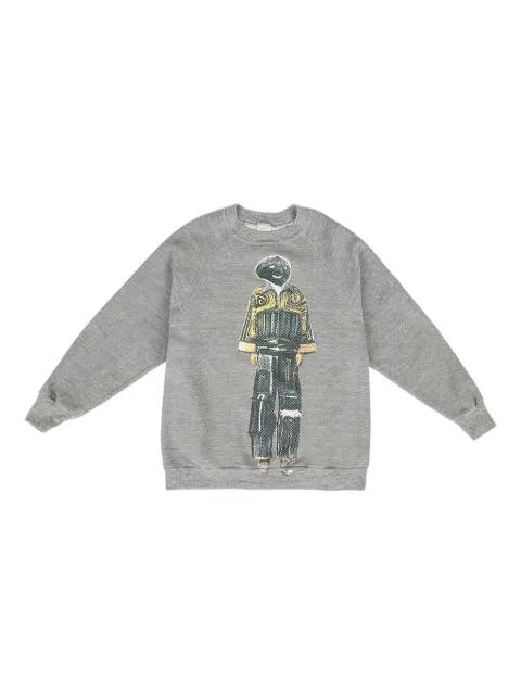 graphic-print crew-neck sweatshirt by DRX FARMAXY FOR LN-CC