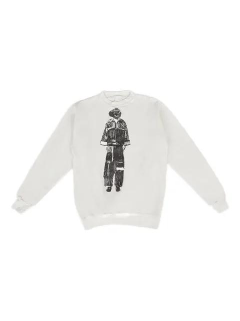 graphic-print crew-neck sweatshirt by DRX FARMAXY FOR LN-CC